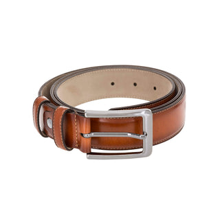 Classic Leather Belt, Burnished Tan