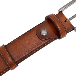 Classic Leather Belt, Burnished Tan