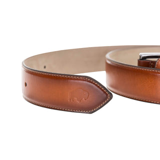 Classic Leather Belt, Burnished Tan