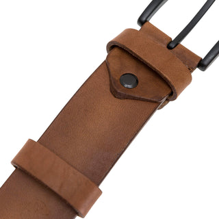 Sport Leather Belt, Tan