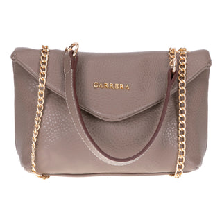 Carrera Lunera — Floater Leather Shoulder Bag, Beige