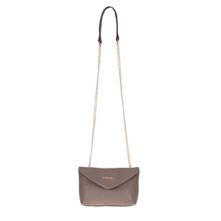 Carrera Lunera — Floater Leather Shoulder Bag, Beige