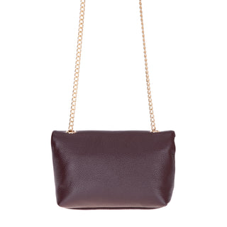 Carrera Lunera — Floater Leather Shoulder Bag, Bordeaux