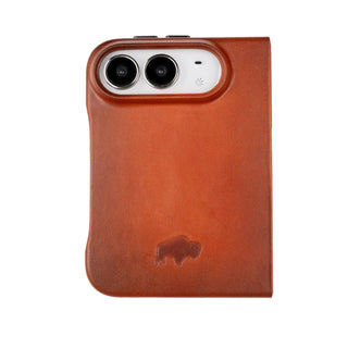 Burkley Detachable Wallet Case for iPhone Duo, Burnished Tan
