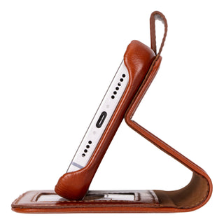Burkley Leather Wallet Case - iPhone 16 Pro Max, Burnished Tan