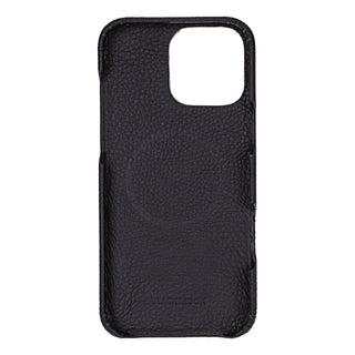 Burkley Leather Wallet Case - iPhone 16 Pro Max, Pebble Black