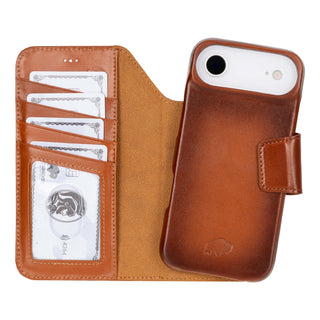 Burkley Leather Wallet Case - iPhone 17 Air, Burnished Tan