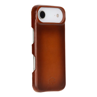 Burkley Geldbörse &amp; Hülle iPhone 17 Air, Brüniertes Hellbraun