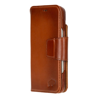 Burkley Geldbörse &amp; Hülle iPhone 17 Air, Brüniertes Hellbraun