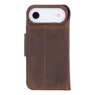 Burkley Leather Wallet Case - iPhone Air, Distressed Coffee