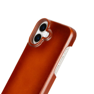 Burkley Leather Wallet Case - iPhone 17, Burnished Tan