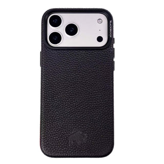 Burkley Leather Wallet Case - iPhone 17 Pro Max, Pebble Black