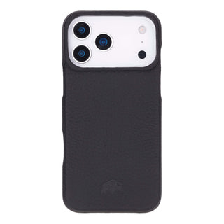 Burkley Leather Wallet Case - iPhone 17 Pro Max, Pebble Black