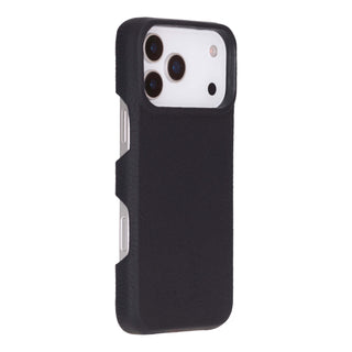 Burkley Leather Wallet Case - iPhone 17 Pro Max, Pebble Black