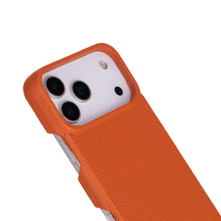 Burkley Leather Wallet Case - iPhone 17 Pro Max, Pebble Orange
