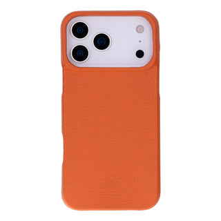 Burkley Leather Wallet Case - iPhone 17 Pro Max, Pebble Orange