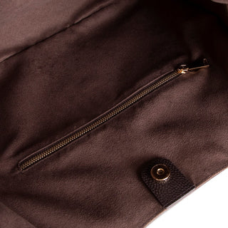 Carina Suede Leather Women's Shoulder Bag, Brown