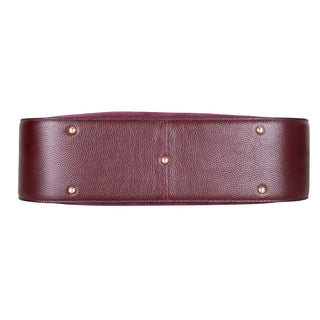 Carina Suede Leather Women's Shoulder Bag, Burgundy