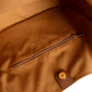 Carina Suede Leather Women's Shoulder Bag, Tan