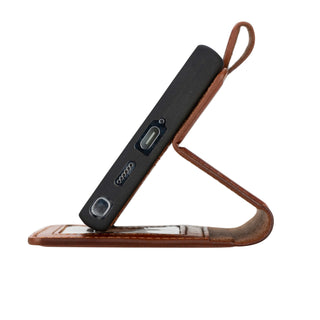 Carter Detachable Leather Wallet Case Galaxy S24 Ultra, Burnished Tan