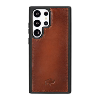 Carter Detachable Leather Wallet Case Galaxy S24 Ultra, Burnished Tan
