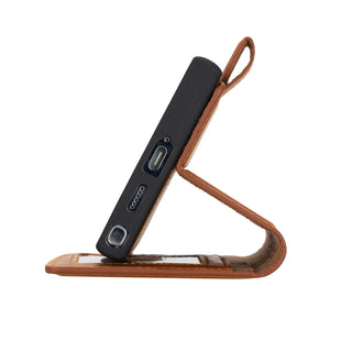 Carter Detachable Leather Wallet Case Galaxy S24 Ultra, Golden Brown