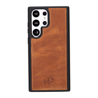 Carter Detachable Leather Wallet Case Galaxy S24 Ultra, Golden Brown