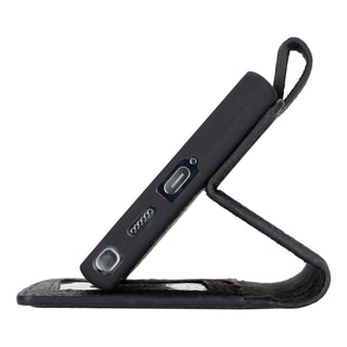 Carter Detachable Leather Wallet Case Galaxy S24 Ultra, Pebble Black