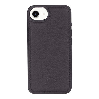 Carter Detachable Leather Wallet Case – iPhone 16e, Pebble Black