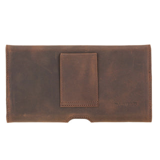 Rook Belt Clip Holster, 6.9" Phones, Distressed Coffee
