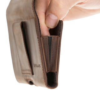 Rook Belt Clip Holster, 6.9" Phones, Distressed Coffee