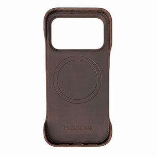 Dax Leather iPhone 17 Pro MagSafe Case, Distressed Coffee