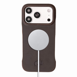 Dax Leather iPhone 17 Pro MagSafe Case, Distressed Coffee
