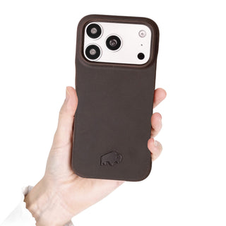 Dax Leather iPhone 17 Pro MagSafe Case, Distressed Coffee