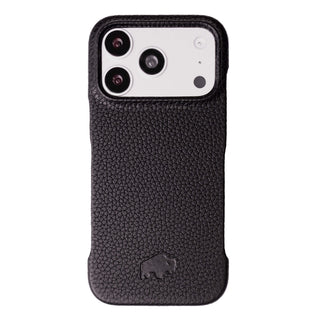 Dax Leather iPhone 17 Pro MagSafe Case, Pebble Black