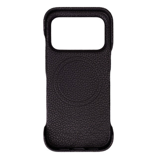 Dax Leather iPhone 17 Pro MagSafe Case, Pebble Black