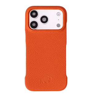 Dax Leather iPhone 17 Pro MagSafe Case, Pebble Orange
