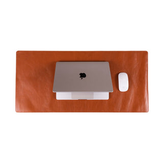 Natural Leather Desk Mat (48cm x 91 cm), Tan UnBranded