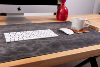 Natural Leather Desk Mat (48cm x 91 cm), Tan UnBranded