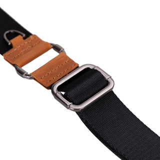 Dillon Full‑Grain Leather Crossbody Bag – Golden Brown