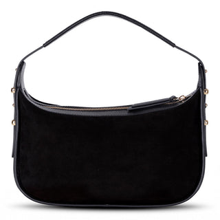 Dolcezza Suede Leather Women's Bag, Black