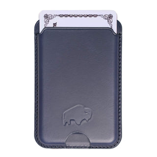 Duke Leather MagSafe Wallet, Deep Blue