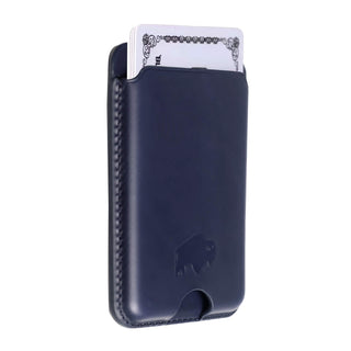 Duke Leather MagSafe Wallet, Deep Blue