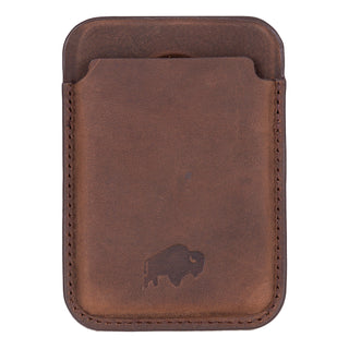 Duke Leather MagSafe Wallet, Distressed Coffee