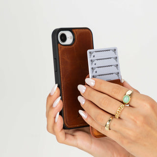 Duke Leather MagSafe Wallet, Golden Brown