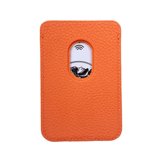 Duke Leather MagSafe Wallet, Pebble Orange