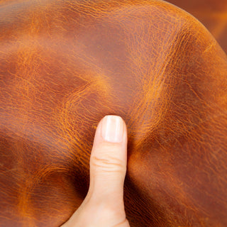 Seta Leather Pen Pouch for 2, Saddle Brown