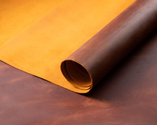 Seta Leather Pen Pouch for 2, Saddle Brown