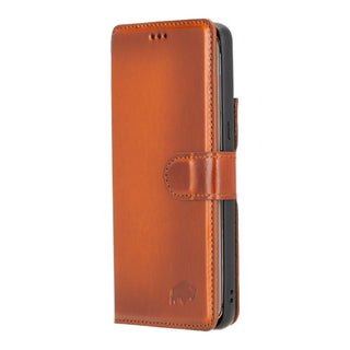 Carter Detachable Leather Wallet Case – Pixel 8, Burnished Tan