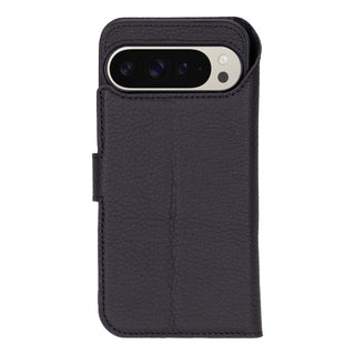 Carter Detachable Leather Wallet Case – Pixel 9 Pro, Pebble Black